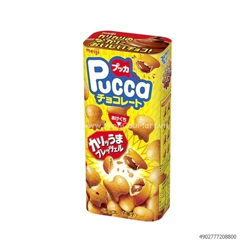 Bánh Meiji Pucca Nhân Kem Vị Socola 43G