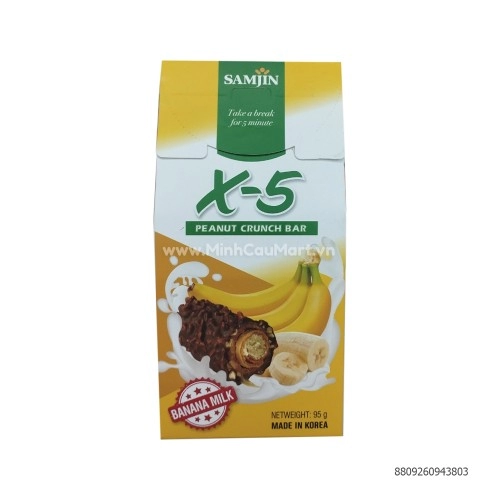 Bánh X5 Hộp Giấy Banana 95g 