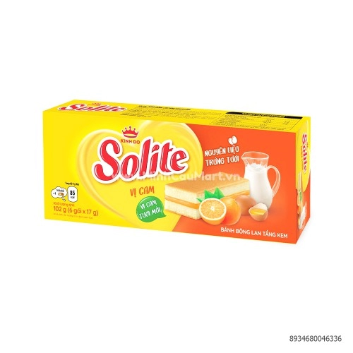 Bánh Solite vị cam 102G 