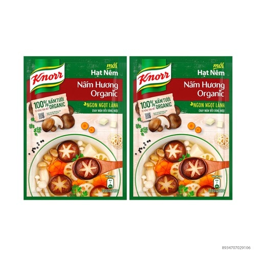 Knorr Hạt Nêm Organic DT Y22 380G/16 gói 