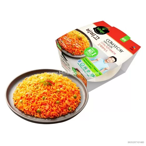 Cơm Ăn Liền Hàn Quốc Bibigo 160g Vị Cay Cùng Sốt Kim Chi