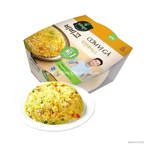 Cơm Ăn Liền Hàn Quốc Bibigo 160g Vị Gà