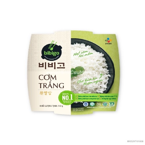 Cơm Trắng Ăn Liền Bibigo Hàn Quốc 140g 
