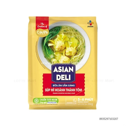 Súp Mì Hoành Thánh Tôm Bibigo 350g 