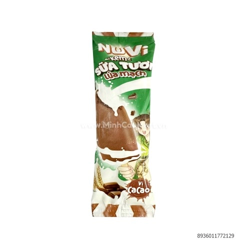 Kem Nuvi Sữa Tươi Lúa Mạch Cacao 44g