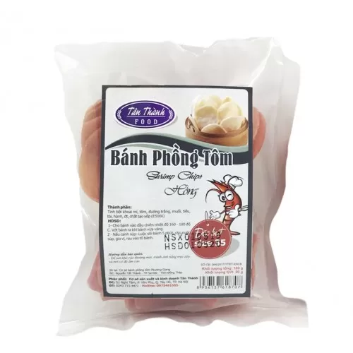 Phồng Tôm Thành Lộc Màu Đỏ 100g 