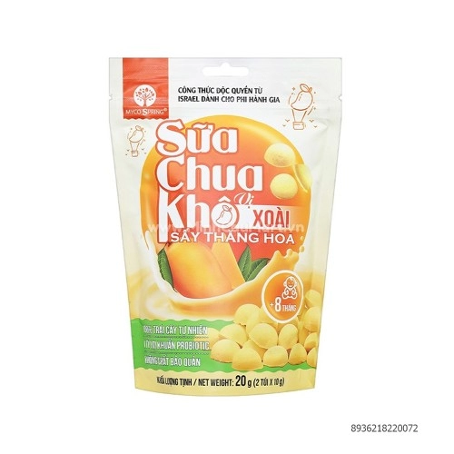 Sữa Chua Khô Sấy Thăng Hoa Vị Xoài Myco Spring 20Gr