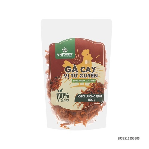 Khô gà cay Tứ Xuyên Cooky 150g 