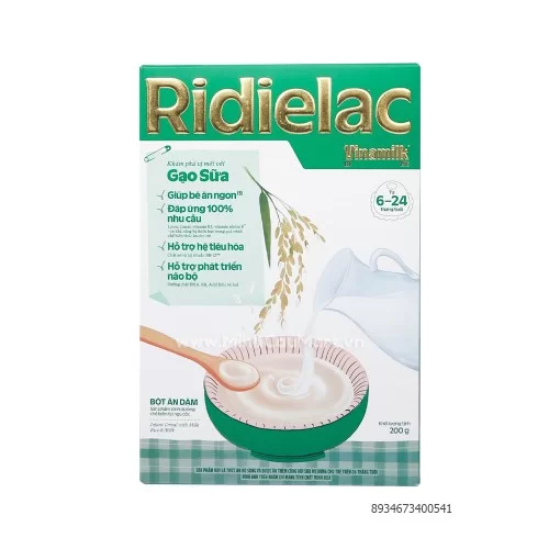 Bột Ăn Dặm gạo sữa Vinamilk Ridielac Gold 200g
