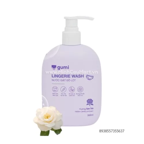 Nước Giặt đồ lót hương sơn trà Gumi 350ml                                                                                                                                                                                                                 