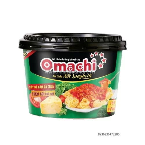 Mì OMACHI trộn xốt Spaghetti tô 105gr