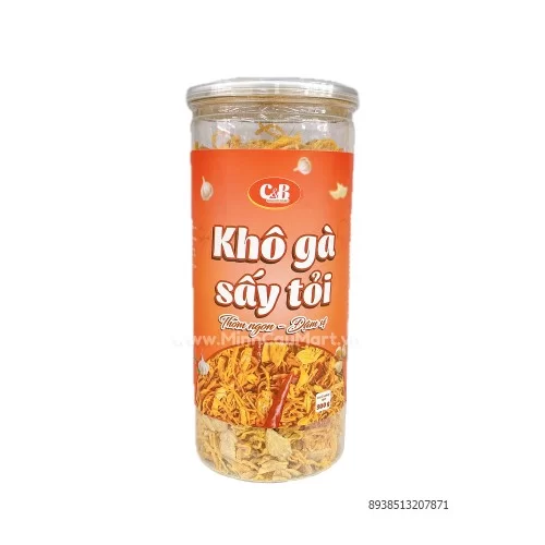 Khô gà sấy tỏi C&B 300g