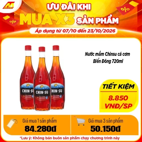 Nước mắm Chinsu cá cơm Biển Đông 720ml