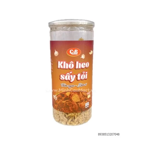 Khô heo sấy tỏi C&B 300g