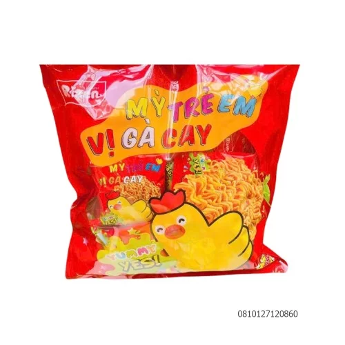 Mỳ trẻ em vị gà cay hiệu Risen 400g                                                                                                                                                                                                                       