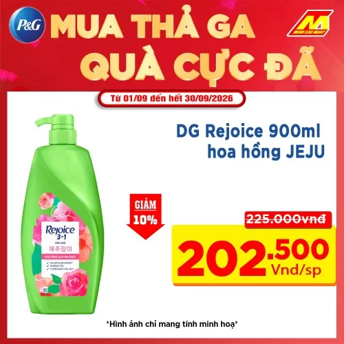 Dầu Gội Rejoice 900ml hoa hồng JEJU