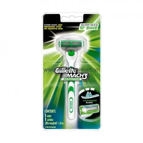 Dao Cạo Râu Gillete Mach 3 Sensitive 