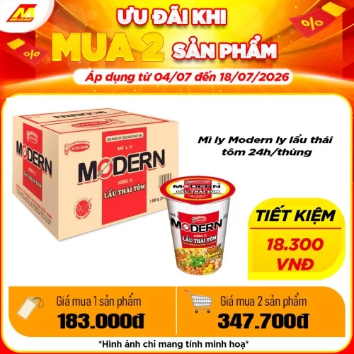 Mì ly Modern ly lẩu thái tôm                                                                                                                                                                                                                              