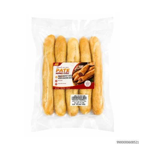 Bánh mỳ que pate Minh Cầu gói 10 chiếc                                                                                                                                                                                                                    