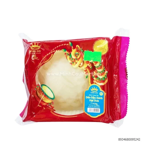 Bánh trung thu dẻo đậu xanh hạt dưa 1 trứng Kinh Đô 230Gr