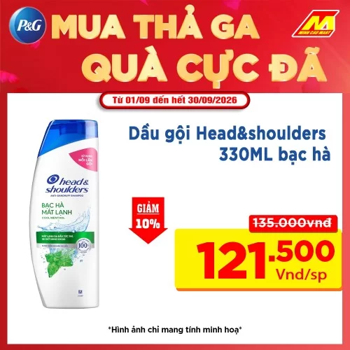 Dầu gội Head&shoulders 330ML BH                                                                                                                                                                                                                           