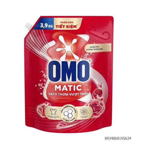 OMO Nước giặt Matic sạch thơm vượt trội 3.9kg           