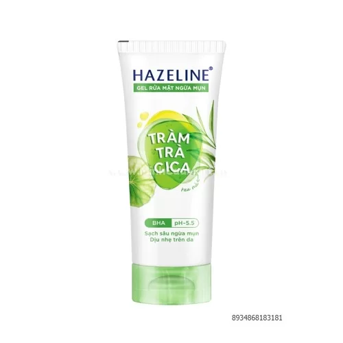 Hazeline gel rửa mặt tràm trà rau má 100g                                                                                                                                                                                                                 