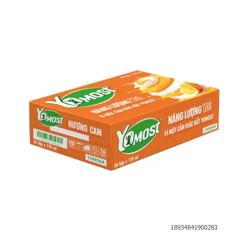 Sữa Yomost cam 170ml 48 hộp/ thùng                                                                                                                                                                                                                        