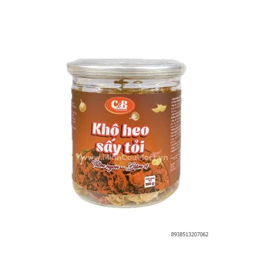 Khô heo sấy tỏi C&B 100g