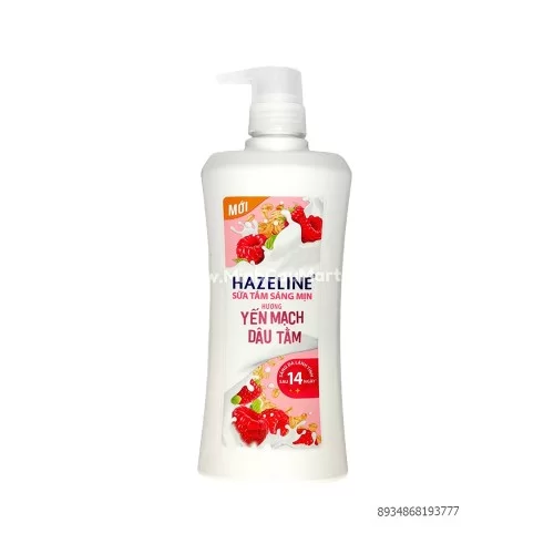 Sữa tắm Hazeline sáng mịn hương dâu tằm 670g                                                                                                                                                                                                              