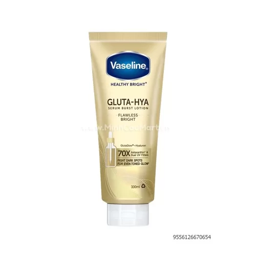 Sữa Dưỡng Thể Trắng Da Vaseline 10X Gluta HYA Flawless Glow Ban Ngày 300ml