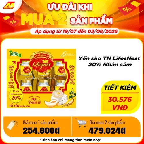 Yến sào TN LifesNest 20% Nhân sâm                                                                                                                                                                                                                         