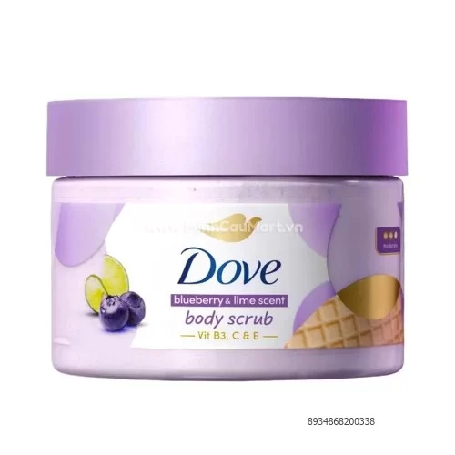 Dove tẩy da chết hương chanh và việt quất 280g
