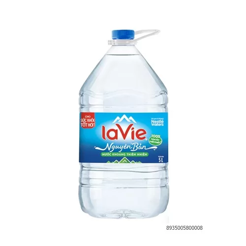 Nước khoáng thiên nhiên Lavie can 5L