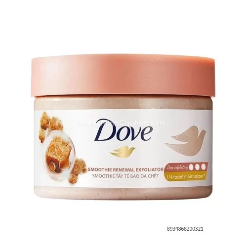Dove tẩy da chết Smoothie đường nâu & hương dừa 298g