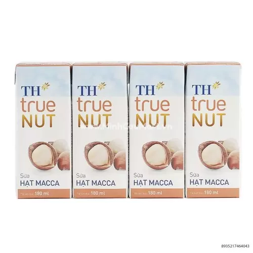 Sữa Tươi TH True Nut Hạt Mác Ca 180ML Minh Cầu Mart Siêu thị trong