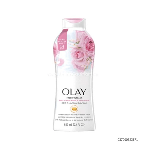 Sữa Tắm Olay Hương Hoa Hồng & Mật Hoa 650ML