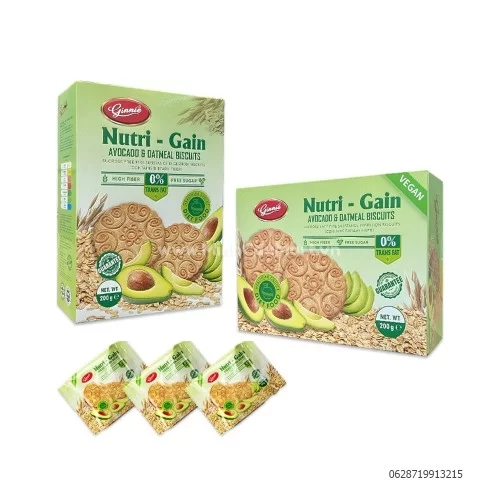 Bánh ăn kiêng Ginnie vị bơ hộp 200g                                                                                                                                                                                                                       Bánh ăn kiêng Ginnie vị bơ hộp 200g