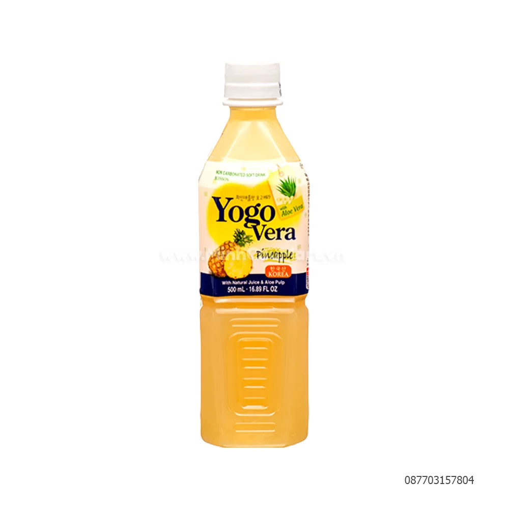 Nước trái cây tự nhiên vị dứa Yogo Vera 500ml 