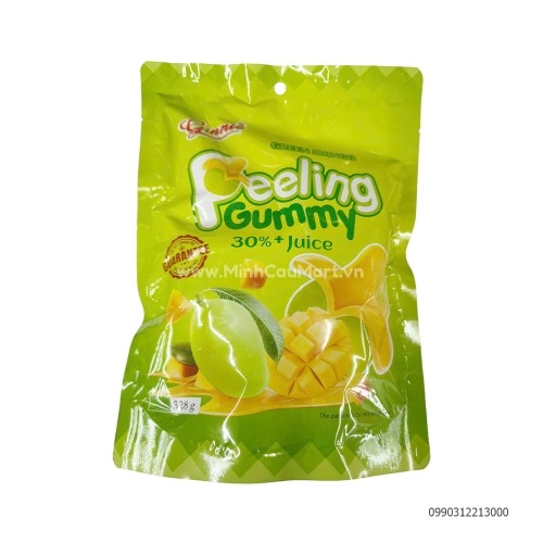 Kẹo xoài bóc vỏ Ginnie 328g Kẹo xoài bóc vỏ Ginnie 328g