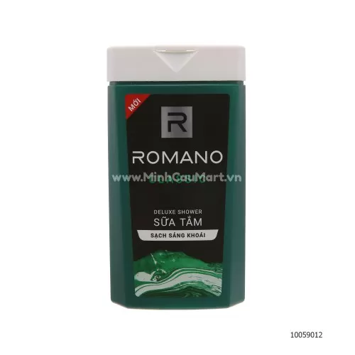 Sữa tắm Romano sạch sảng khoái 180ml  Sữa tắm Romano sạch sảng khoái 180ml