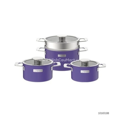 Bộ Nồi Elmich Hera T EL 8192 (16.20.22+ xửng)  Bộ Nồi Elmich Hera T EL 8192 (16.20.22+ xửng)