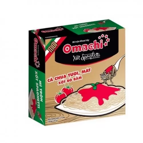 Mì Sốt Spaghetti Omachi 30 Gói/1Thùng