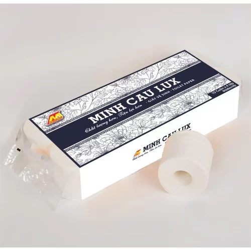 Giấy Vệ Sinh Minh Cầu Lux Xanh Than 12 Cuộn * 5 Lớp