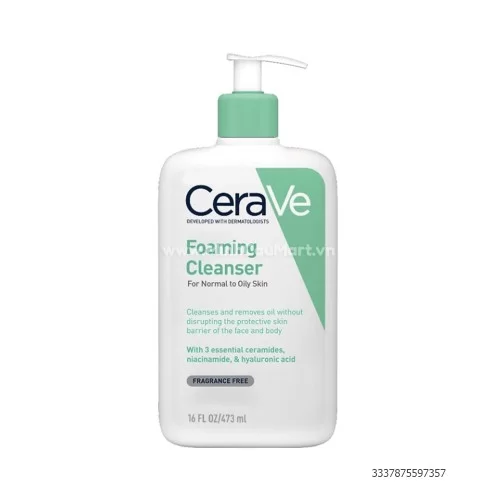 Sữa rửa mặt Cerave dành cho da dầu 473ml        
