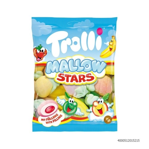 Kẹo Trolli Mallow Stars gói 150gr Kẹo Trolli Mallow Stars gói 150gr