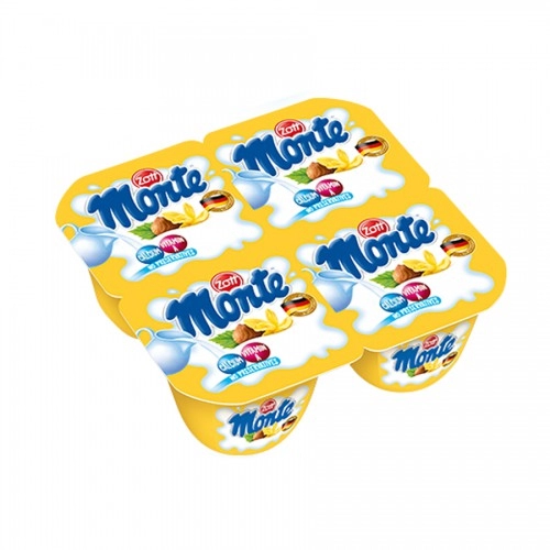 Vỉ 4 Hộp Váng sữa Zott Monte Vỉ 4 Hộp Váng sữa Zott Monte