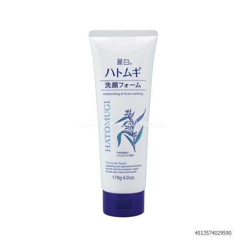 Sữa rửa mặt Hatomugi Moisturizing & Facial Washing 170gr