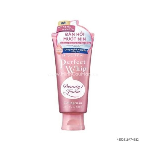 Sữa Rửa Mặt Ẩm Mịn Và Săn Chắc Da Senka Perfect Whip Collagen In Chai 120G