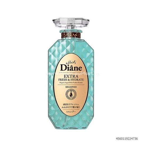 Dầu Gội Kiểm Soát Dầu Moist Diane Extra Fresh Hydrate 450ml